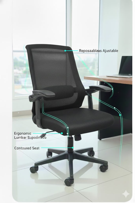 Silla Ergonómica de Oficina (Modelo M9) AJUSTABLE