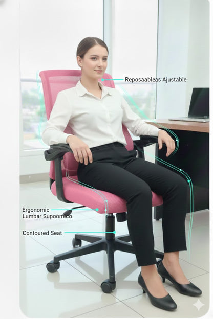 Silla Ergonómica de Oficina (Modelo M9) AJUSTABLE